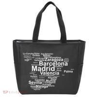 Spain Map Silhouette Towns Cities Madrid Travel Espana Tote Bag thumb 0