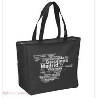Spain Map Silhouette Towns Cities Madrid Travel Espana Tote Bag thumb 2