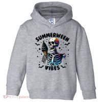 Summerween Magic Skeleton Enjoying Ice Cream Delight Toddler Hoodie thumb 0