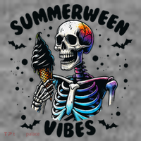 Summerween Magic Skeleton Enjoying Ice Cream Delight Toddler Hoodie thumb 2