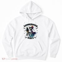 Summerween Magic Skeleton Enjoying Ice Cream Delight Hoodie thumb 0