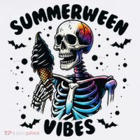 Summerween Magic Skeleton Enjoying Ice Cream Delight Bucket Hat thumb 4