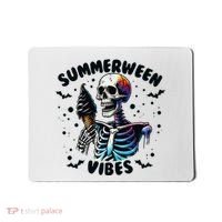 Summerween Magic Skeleton Enjoying Ice Cream Delight Mousepad thumb 0
