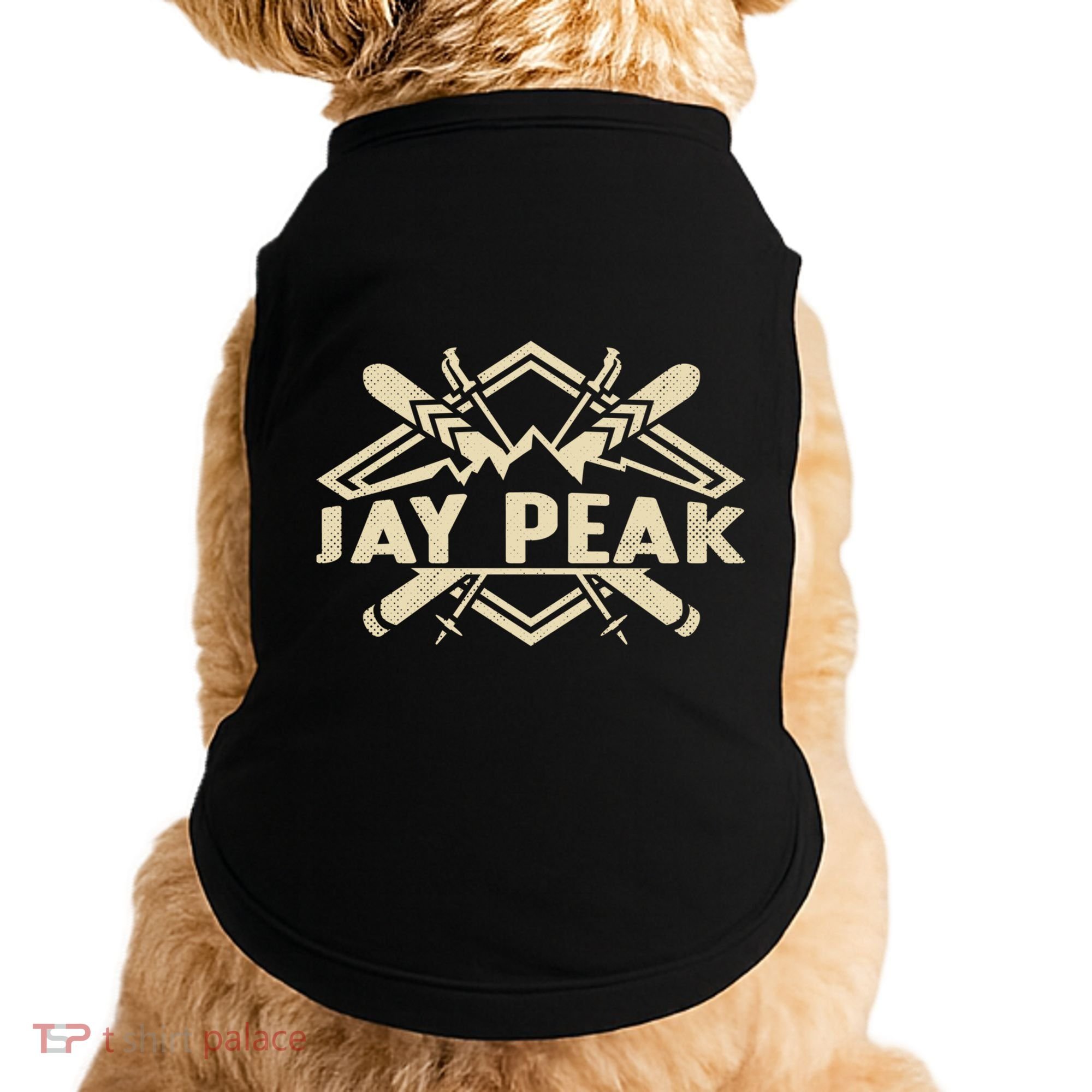 Skiing Mountains Skier Downhill Ski Resort Jay Peak Gift Doggie Tank