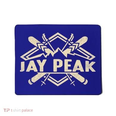 Skiing Mountains Skier Downhill Ski Resort Jay Peak Gift Mousepad
