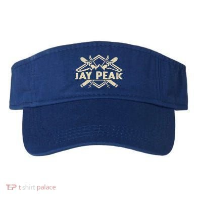 Skiing Mountains Skier Downhill Ski Resort Jay Peak Gift Visor