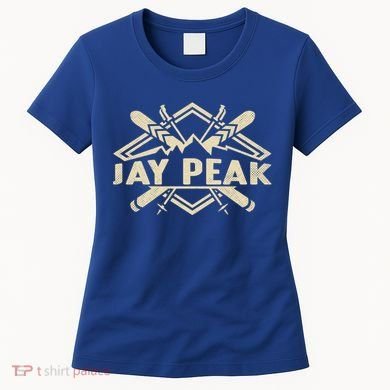 Skiing Mountains Skier Downhill Ski Resort Jay Peak Gift Women's T-Shirt