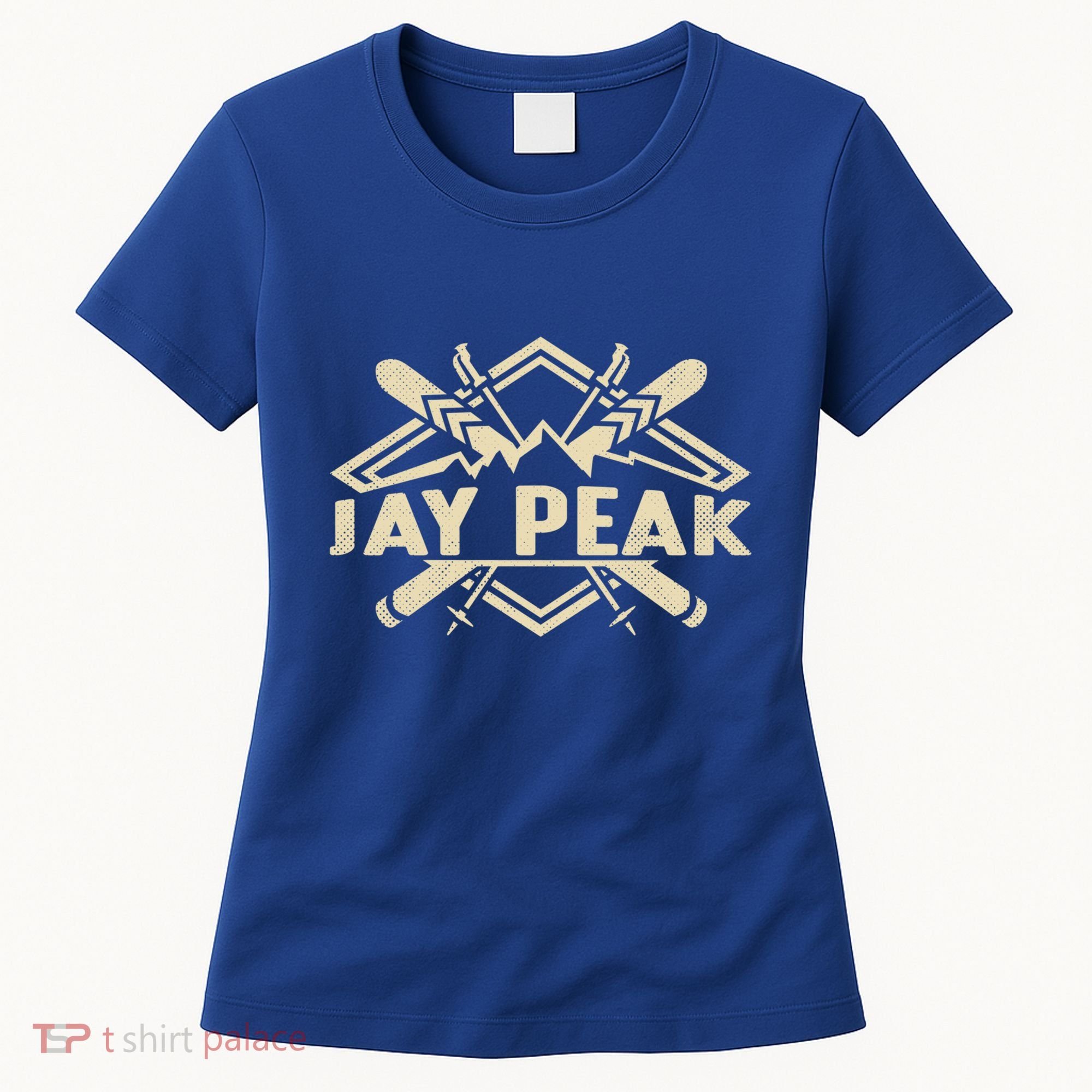 Skiing Mountains Skier Downhill Ski Resort Jay Peak Gift Women's T-Shirt