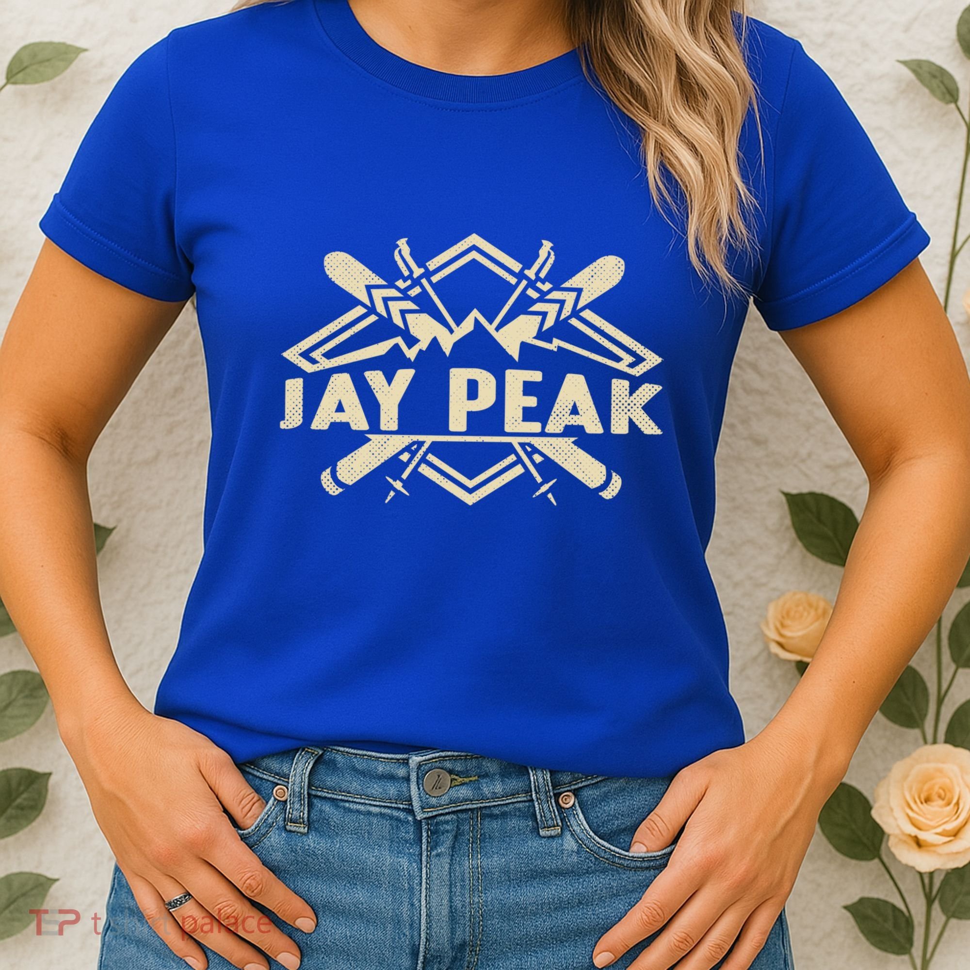 Skiing Mountains Skier Downhill Ski Resort Jay Peak Gift Women's T-Shirt