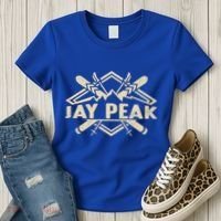 Skiing Mountains Skier Downhill Ski Resort Jay Peak Gift Women's T-Shirt thumb 3