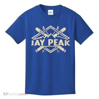 Skiing Mountains Skier Downhill Ski Resort Jay Peak Gift Kids T-Shirt