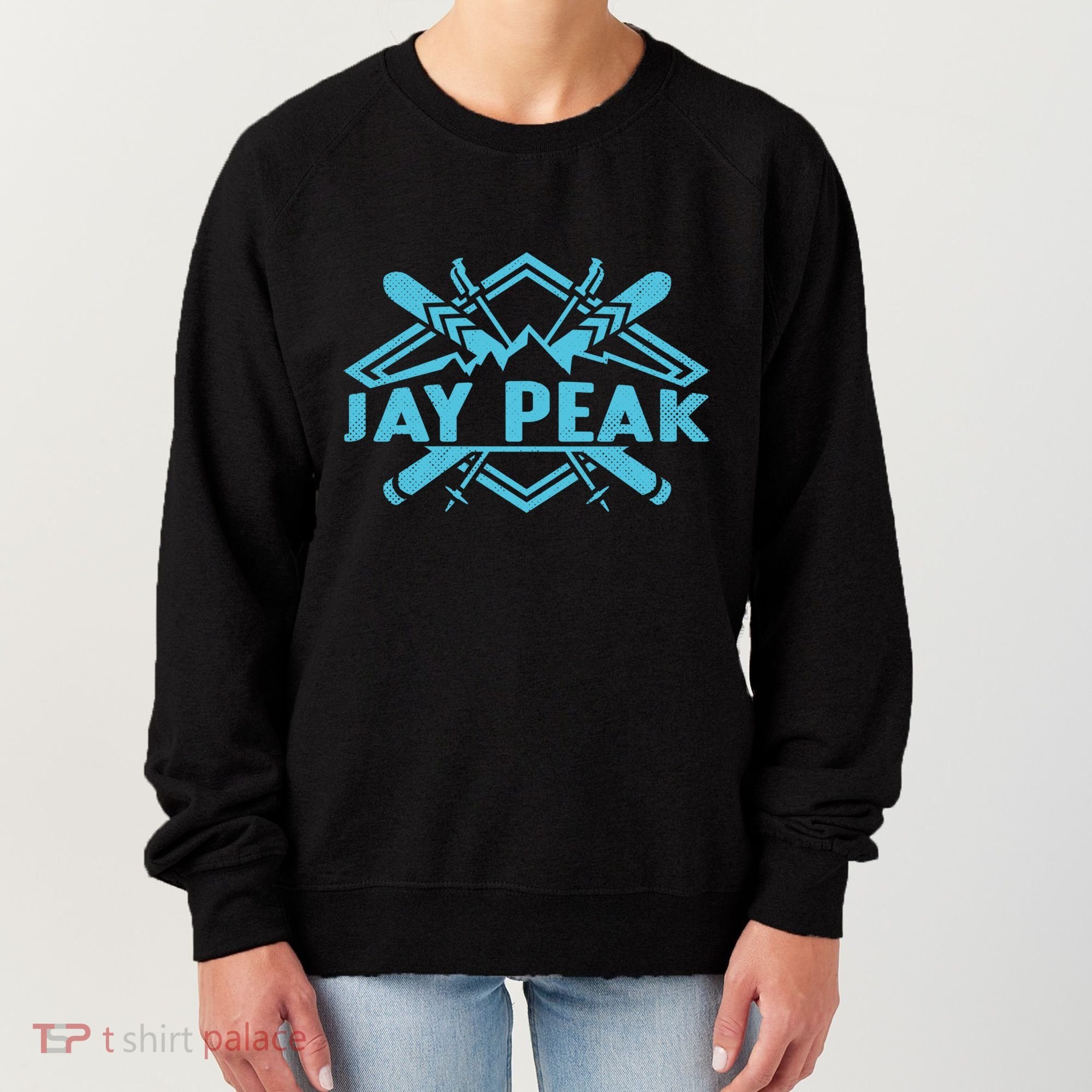 Skiing Mountains Skier Downhill Ski Resort Jay Peak Meaningful Gift Women's Sweatshirt