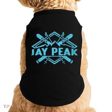Skiing Mountains Skier Downhill Ski Resort Jay Peak Meaningful Gift Doggie Tank