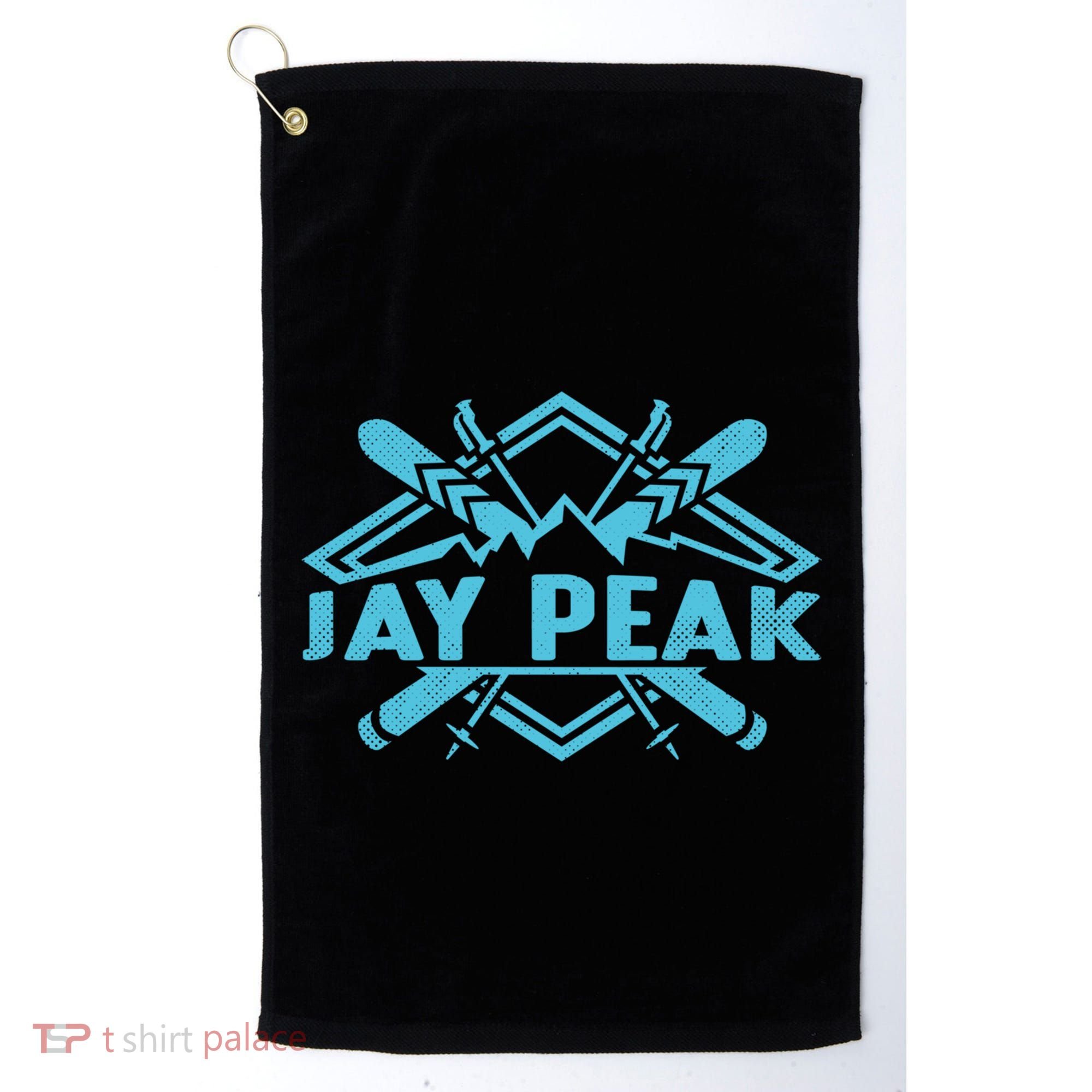 Skiing Mountains Skier Downhill Ski Resort Jay Peak Meaningful Gift Golf Towel