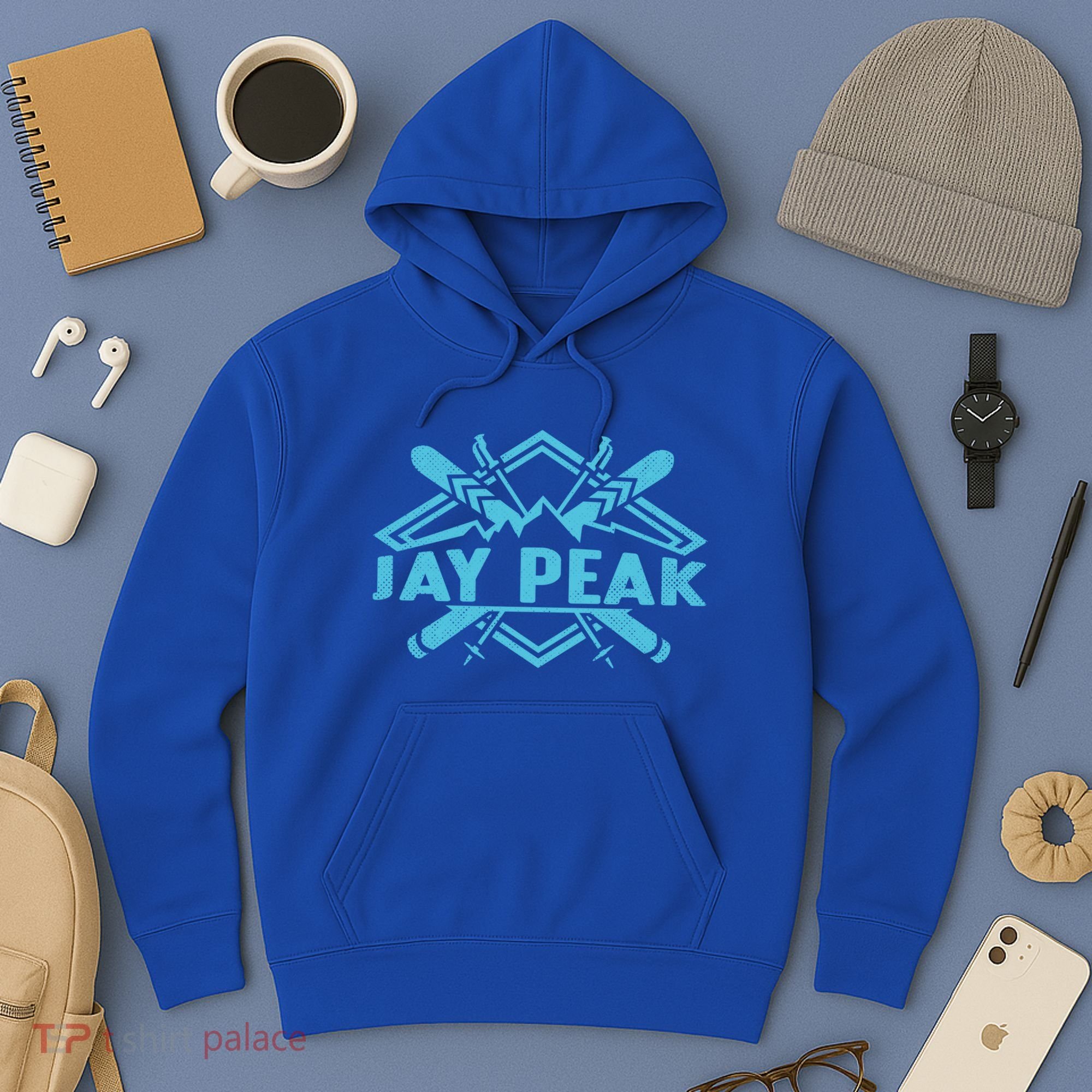 Skiing Mountains Skier Downhill Ski Resort Jay Peak Meaningful Gift Hoodie