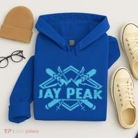 Skiing Mountains Skier Downhill Ski Resort Jay Peak Meaningful Gift Hoodie thumb 4