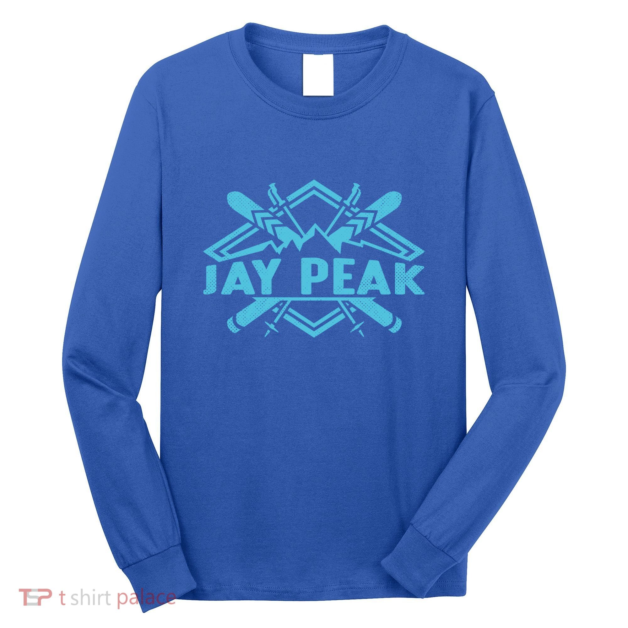 Skiing Mountains Skier Downhill Ski Resort Jay Peak Meaningful Gift Long Sleeve Shirt