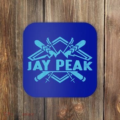 Skiing Mountains Skier Downhill Ski Resort Jay Peak Meaningful Gift Coaster