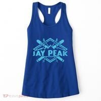 Skiing Mountains Skier Downhill Ski Resort Jay Peak Meaningful Gift Women's Tank Top thumb 0