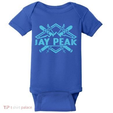 Skiing Mountains Skier Downhill Ski Resort Jay Peak Meaningful Gift Baby Bodysuit