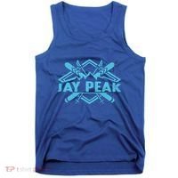 Skiing Mountains Skier Downhill Ski Resort Jay Peak Meaningful Gift Tank Top thumb 0