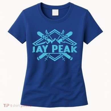 Skiing Mountains Skier Downhill Ski Resort Jay Peak Meaningful Gift Women's T-Shirt