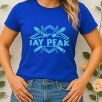 Skiing Mountains Skier Downhill Ski Resort Jay Peak Meaningful Gift Women's T-Shirt thumb 2