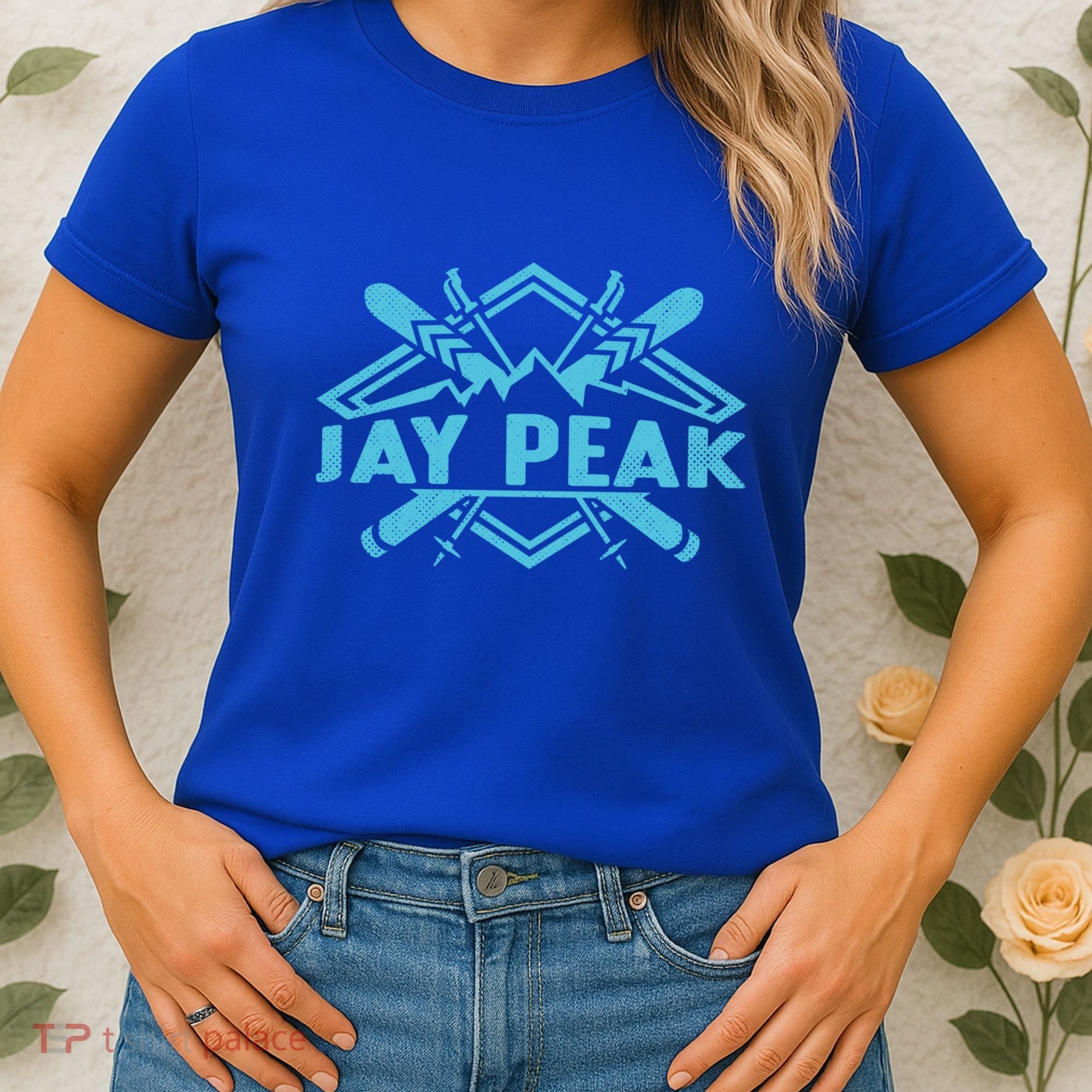 Skiing Mountains Skier Downhill Ski Resort Jay Peak Meaningful Gift Women's T-Shirt