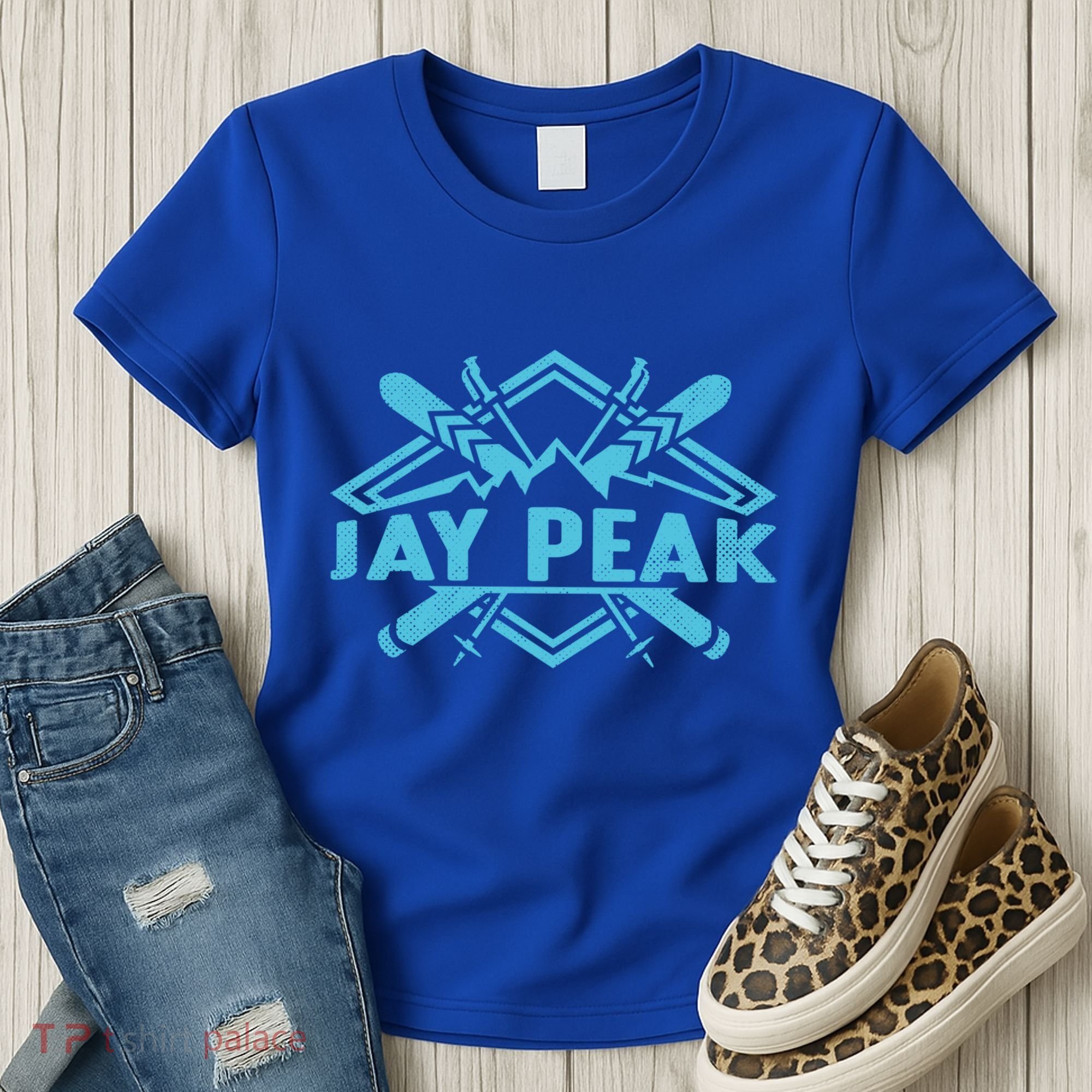 Skiing Mountains Skier Downhill Ski Resort Jay Peak Meaningful Gift Women's T-Shirt