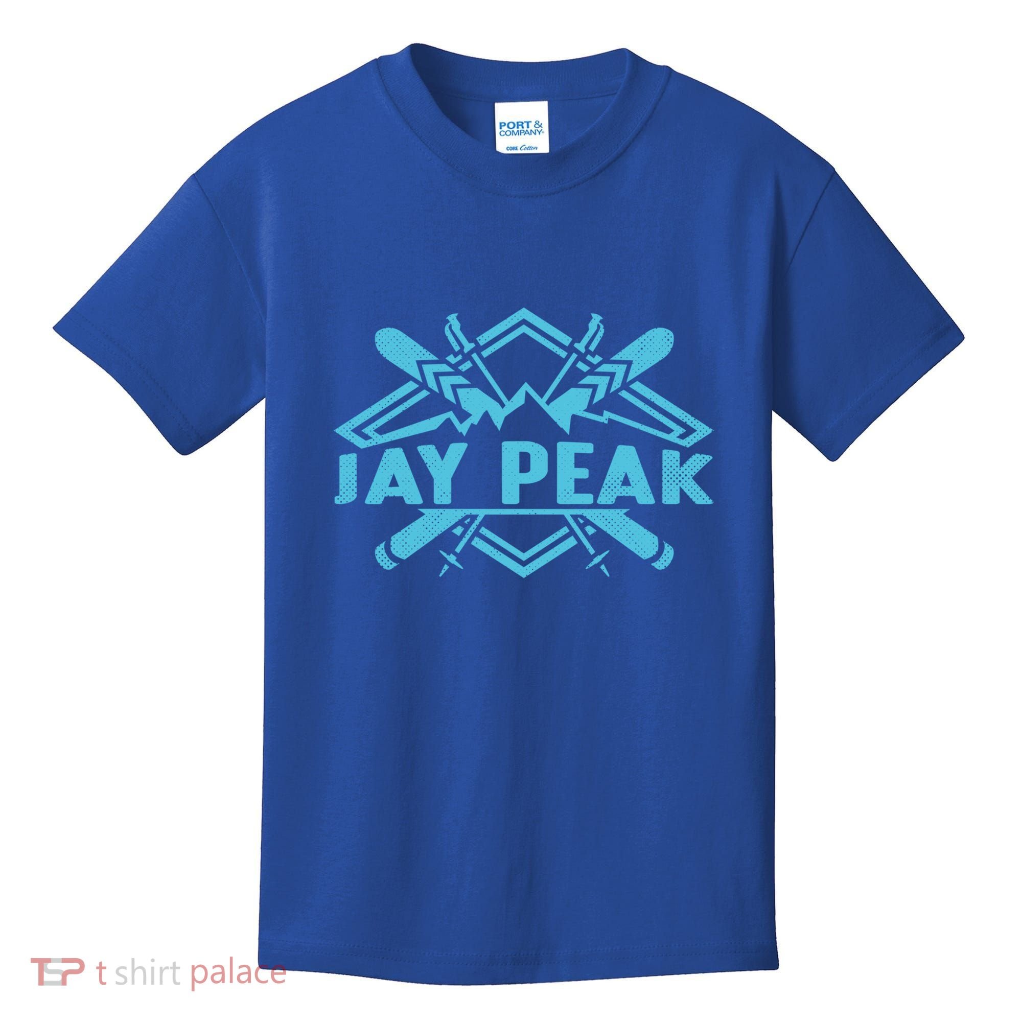 Skiing Mountains Skier Downhill Ski Resort Jay Peak Meaningful Gift Kids T-Shirt