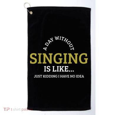 Singing Music Singer Golf Towel