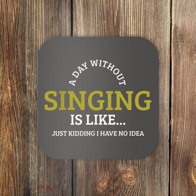 Singing Music Singer Coaster
