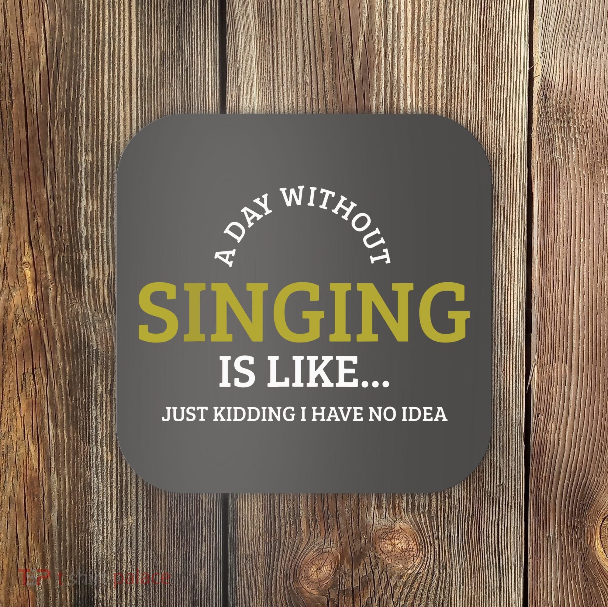 Singing Music Singer Coaster