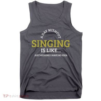 Singing Music Singer Tank Top