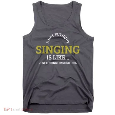 Singing Music Singer Tank Top