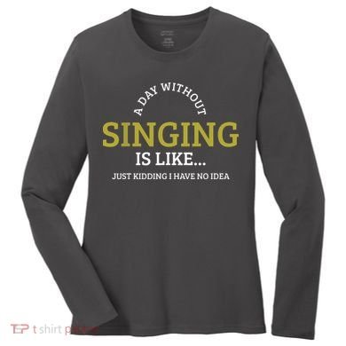 Singing Music Singer Women's Long Sleeve Shirt