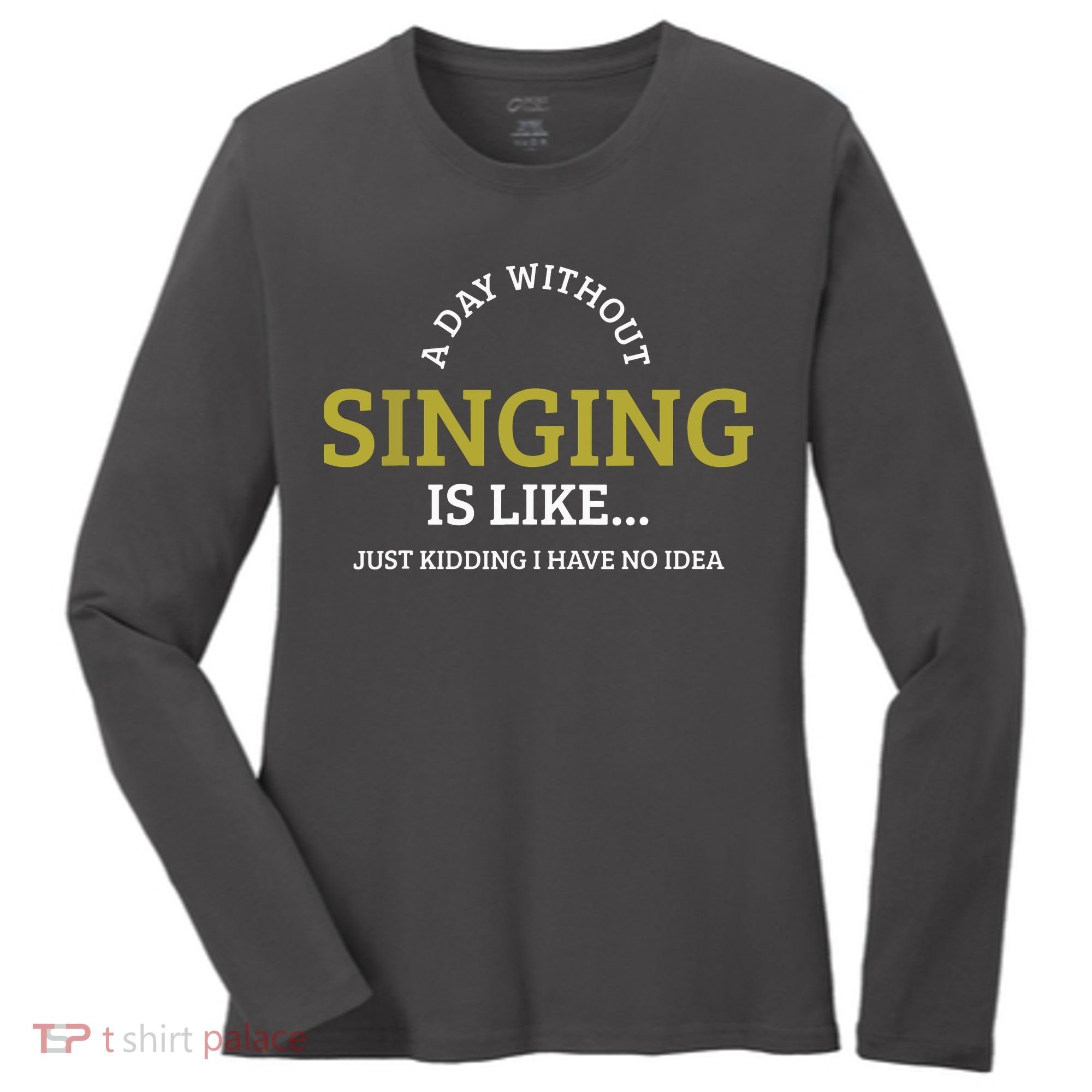 Singing Music Singer Women's Long Sleeve Shirt