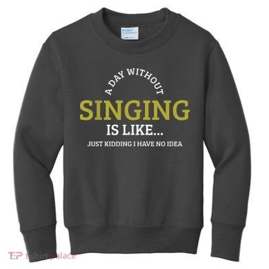 Singing Music Singer Kids Sweatshirt