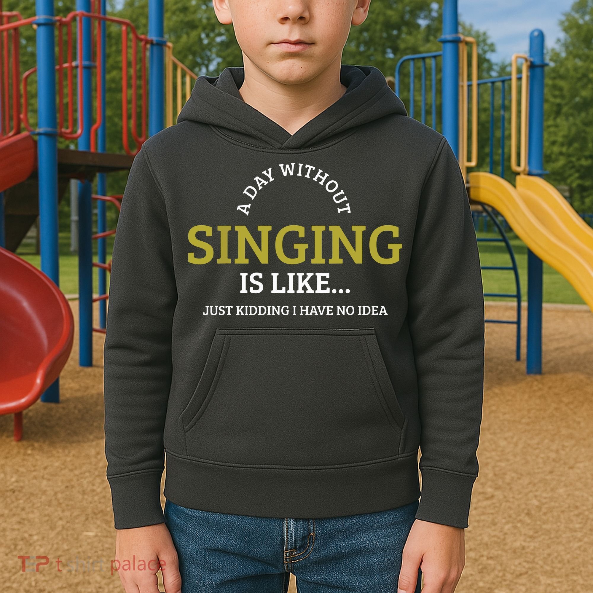 Singing Music Singer Kids Hoodie