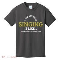Singing Music Singer Kids T-Shirt thumb 0