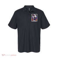 Spooky Mama Tarot Card Halloween Mom Skull Mama Black Cat Polo thumb 0