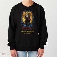 Saint Michael The Archangel St. Michael Stained Glass Women's Sweatshirt thumb 0