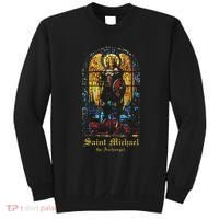 Saint Michael The Archangel St. Michael Stained Glass Sweatshirt thumb 0