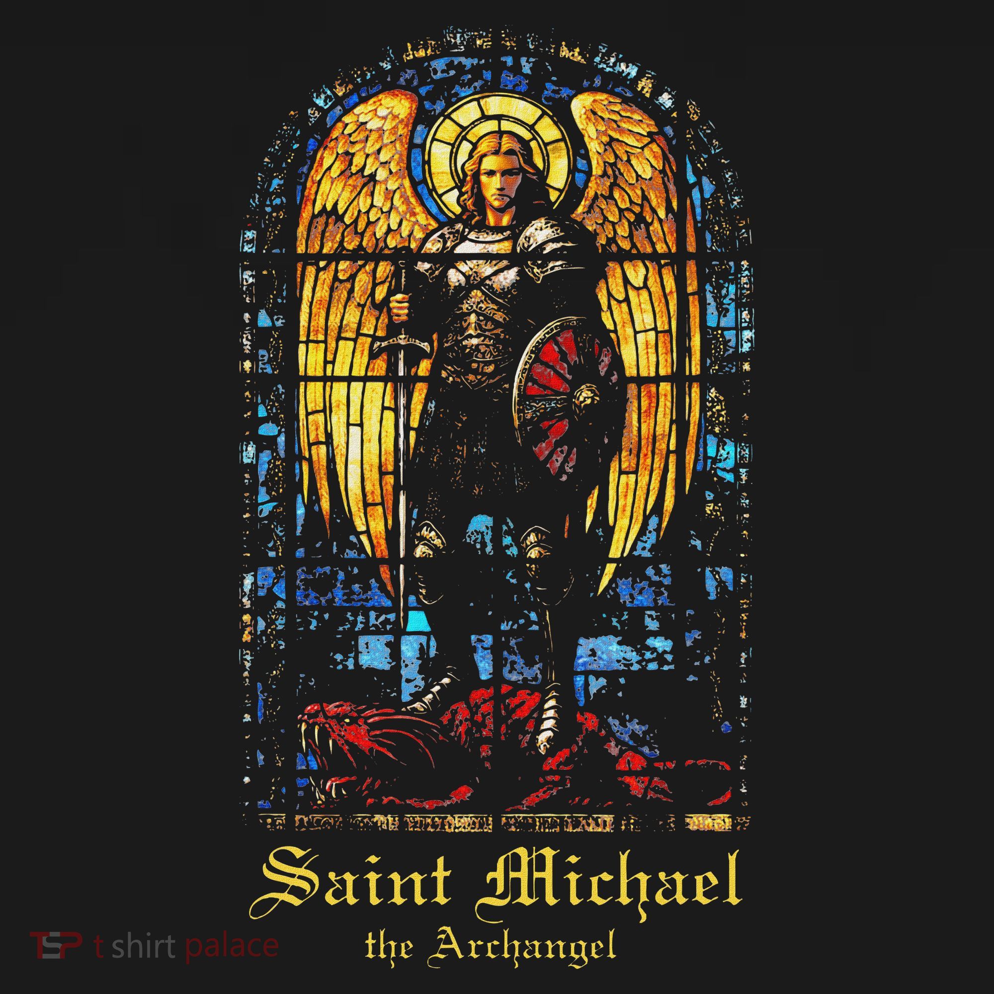 Saint Michael The Archangel St. Michael Stained Glass Women's Hoodie