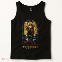 Saint Michael The Archangel St. Michael Stained Glass Tank Top thumb 2