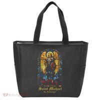 Saint Michael The Archangel St. Michael Stained Glass Tote Bag thumb 0