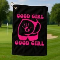 Spank Me That's The Only Way I Learn Funny Saying Golf Towel thumb 2