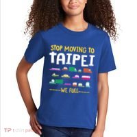 Stop Moving To Taipei We Full Taiwan Traffic Taiwanese Gift Kids T-Shirt thumb 2
