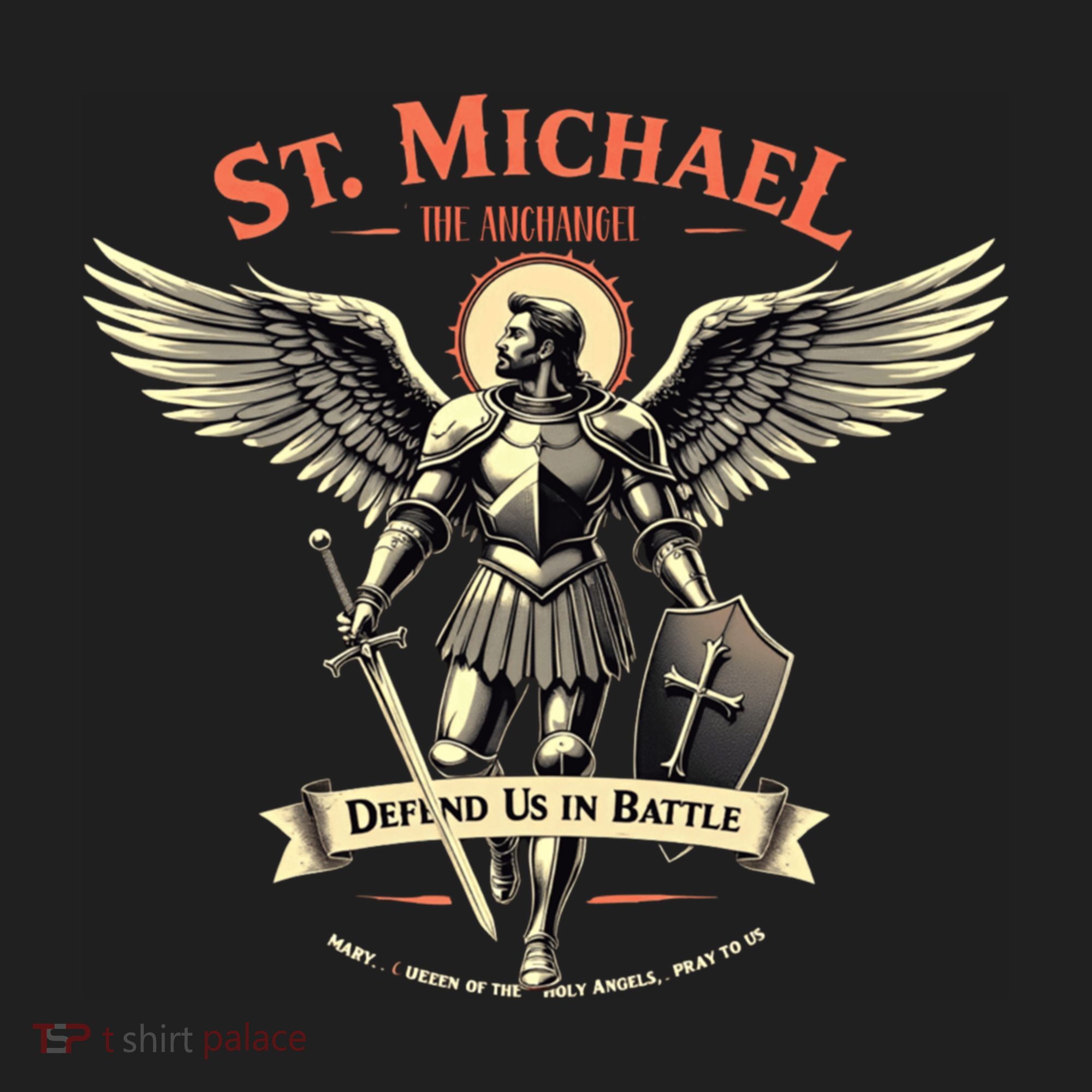 Saint Michael The Archangel Prayer Catholic Christian Pastor Cool Gift Golf Towel