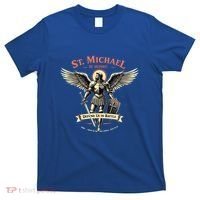 Saint Michael The Archangel Prayer Catholic Christian Pastor Cool Gift T-Shirt thumb 0